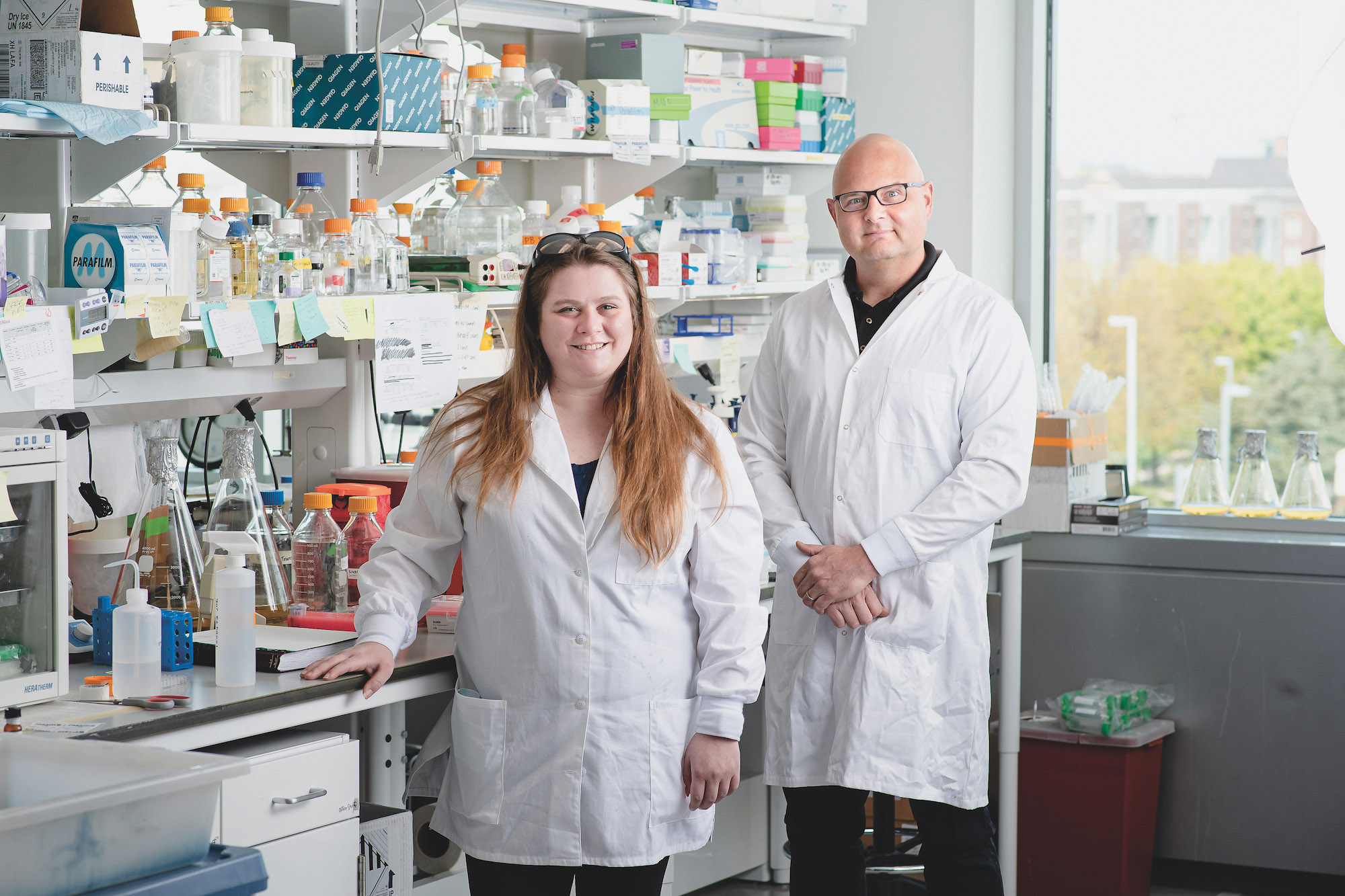 Plescia_and_Stahelin_CC Winter Commencement 2019. (Purdue University/ Mark Simons)