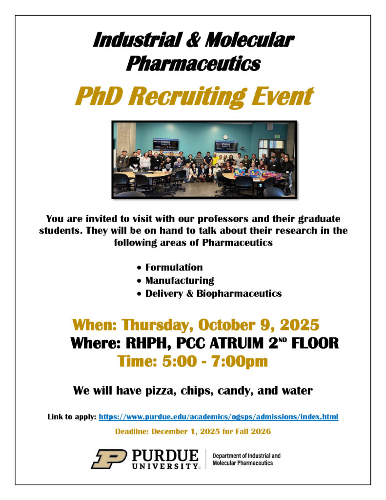 Flyer for the IMPH PhD recruiting event. Decorative. Conveys the same information included in the page's text.